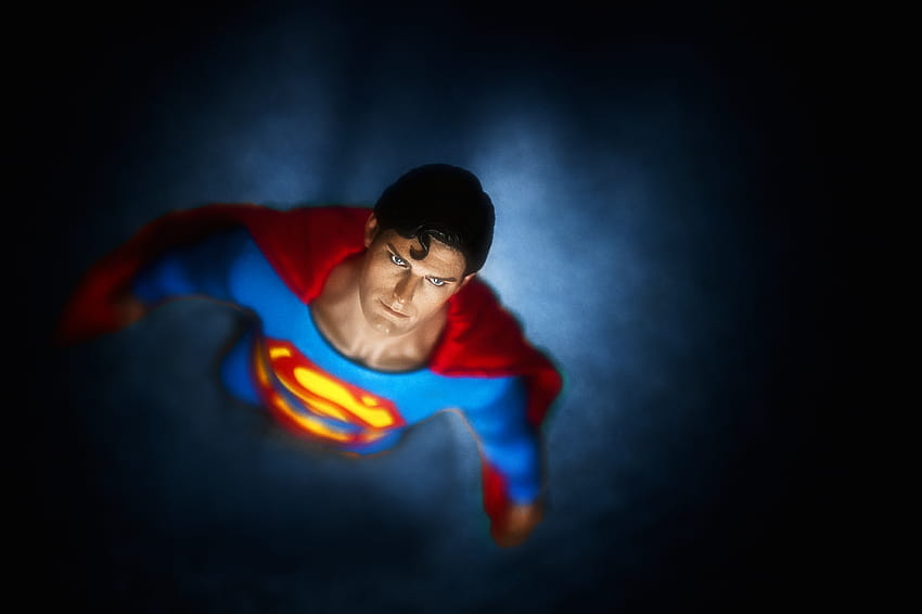 : zabawki, portret, czerwony, niebo, graficzny, niebieski, latający, superbohater, stal, Superman, UK, 2013, 1978, DC, postać, mężczyzna, akcja, zabawa, film, gorący, j, david, mms, lancashire, komputer , postać fikcyjna, barton, szczekacz, superman 1978 Tapeta HD