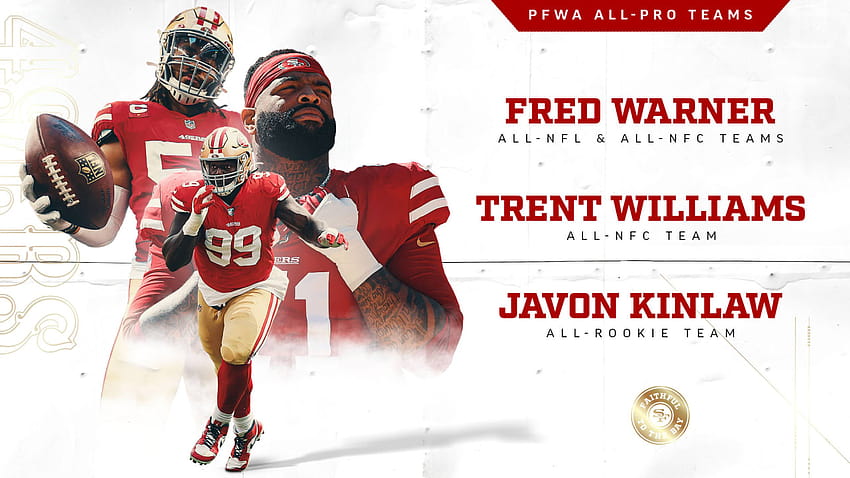 Fred Warner, Trent Williams, Javon Kinlaw Earn PFWA Honors HD wallpaper