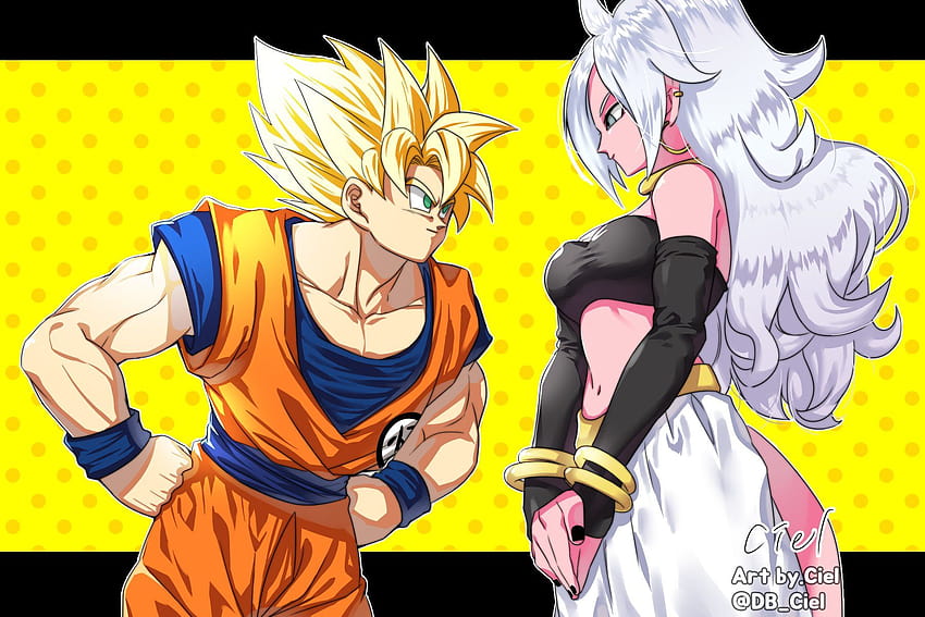 DBFZ SSJ Goku and Android 21, db android vegito and chichi HD wallpaper |  Pxfuel