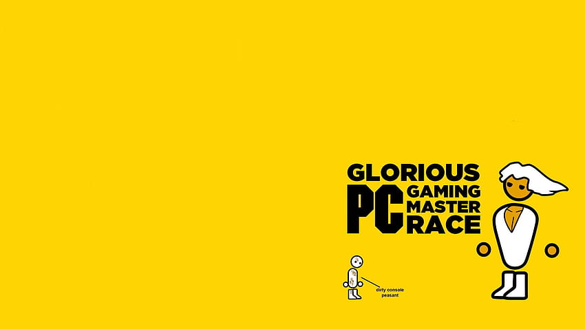 PC Master Race 1920x1080 posted by Michelle Simpson, yellow gaming HD wallpaper