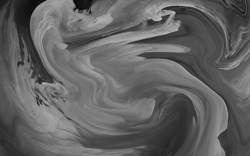 Hurricane Swirl Abstract Art Paint Dark Bw Pattern, éclaboussures tourbillonnantes Fond d'écran HD