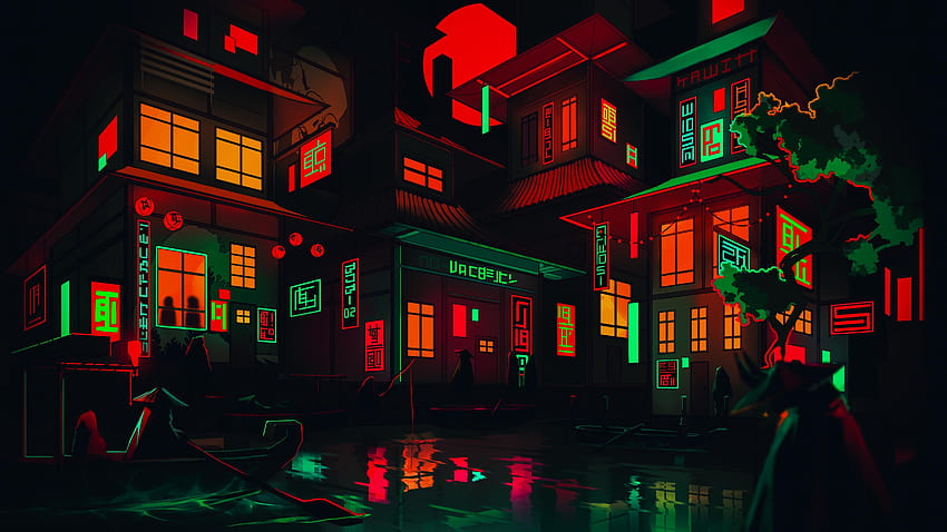 Neon Aesthetic posted by John Sellers, green aesthetic HD wallpaper