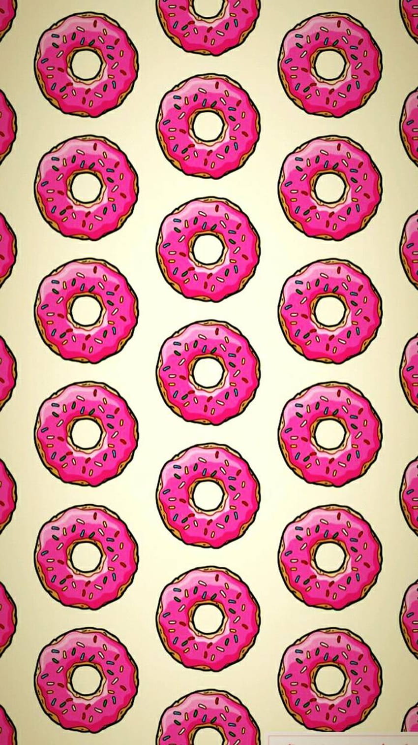 Pink Donut, donut drip HD phone wallpaper