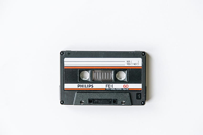 Philips Compact Cassette vintage Closeup, cassette retro HD wallpaper