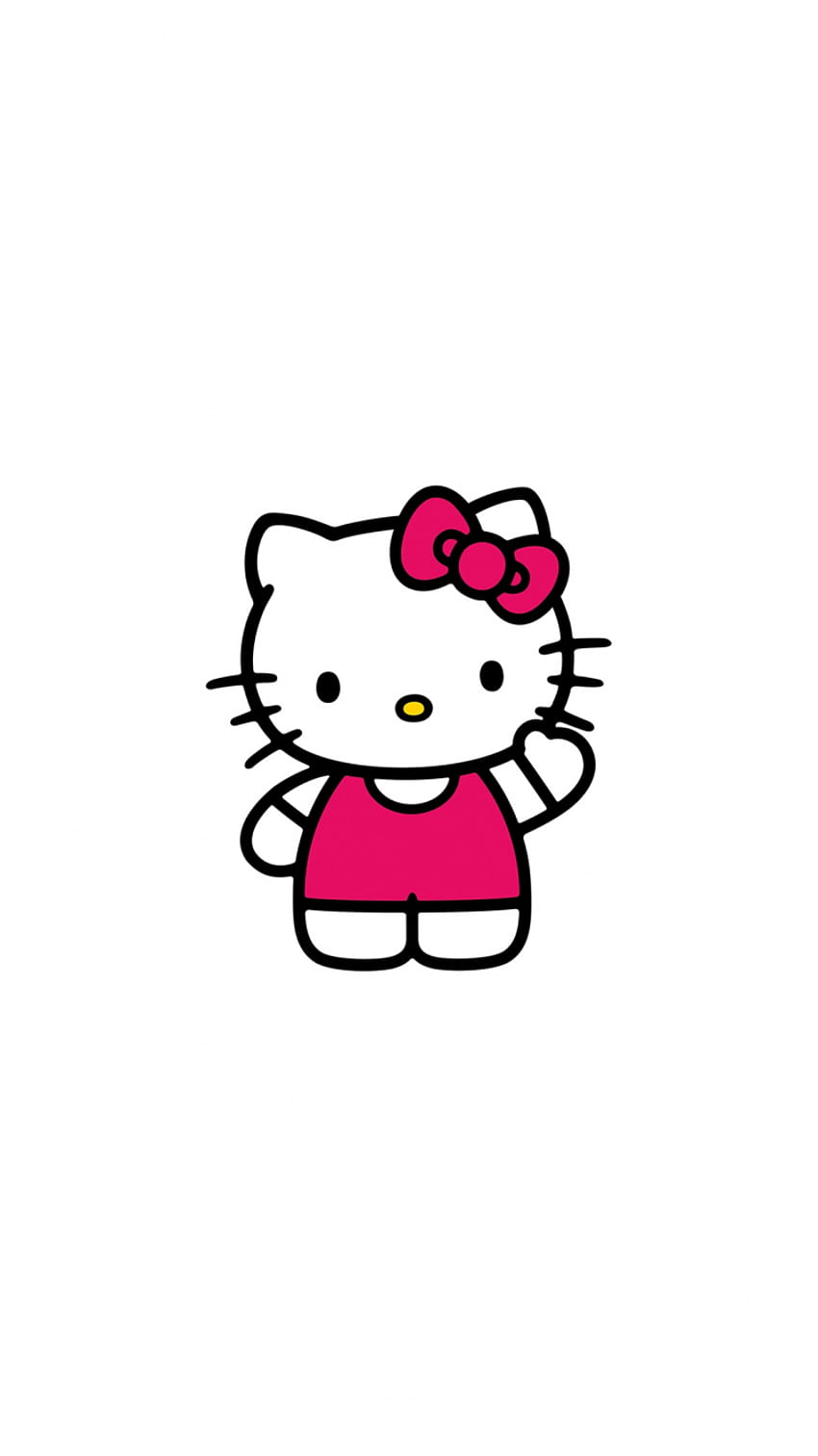 Hello Kitty Art Sevimli Logo Minimal iPhone 6 plus [1080x1920], Mobil ve Tabletiniz için HD telefon duvar kağıdı