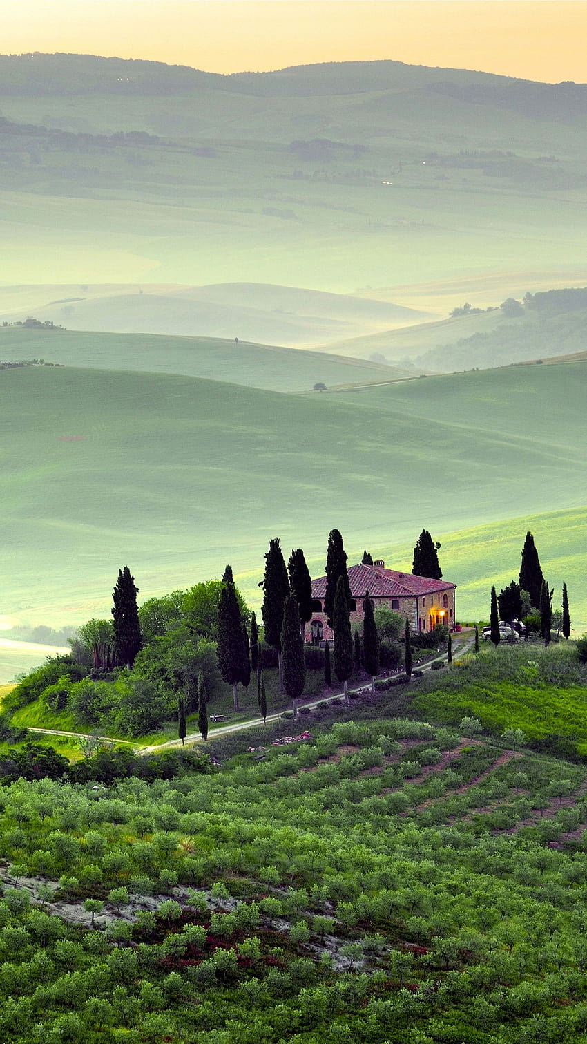 Tuscany Italy Landscape Ultra Mobile, landscape mobile phone HD phone wallpaper