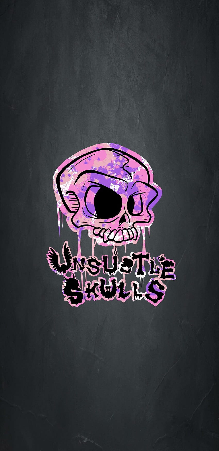 – Unsubtle Skulls, ドリップスカル HD電話の壁紙