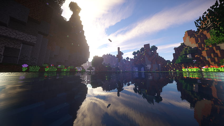Realistisches Minecraft, realistisches Minecraft-Wasser HD-Hintergrundbild