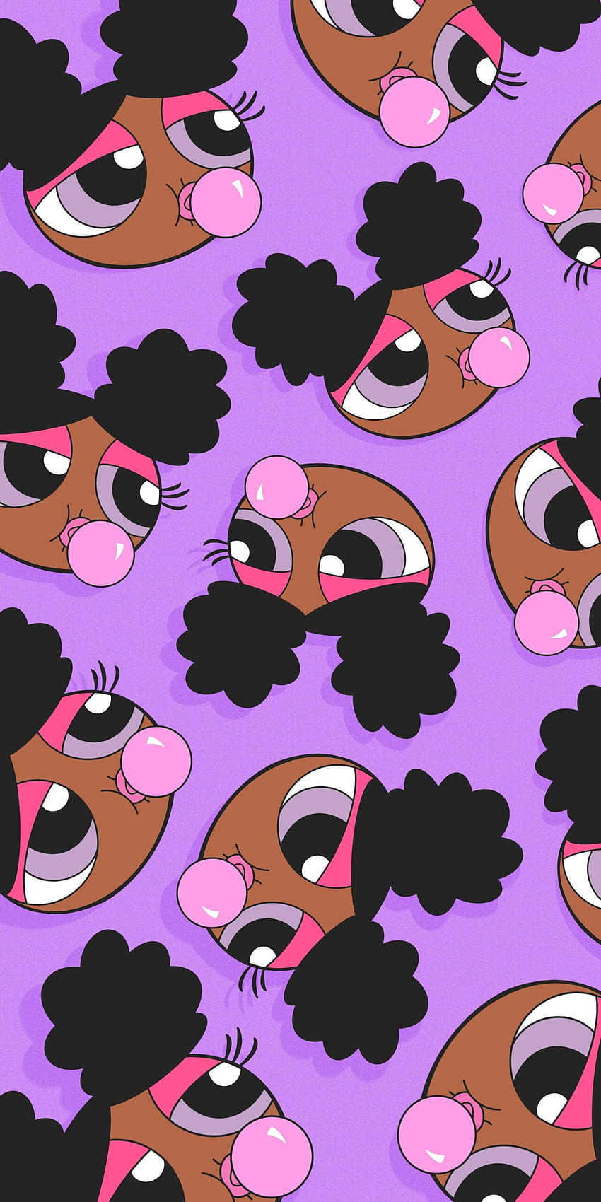 Powerpuff Girls Bubblegum Purple, the powerpunk girls HD phone wallpaper