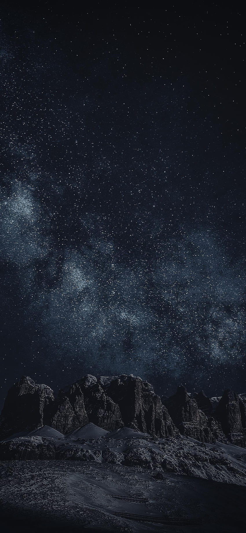 schwarze Felsformation während der Nacht iPhone X, iPhone XS Nacht HD-Handy-Hintergrundbild