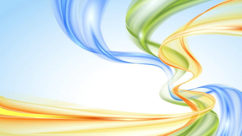 Waves, Vertical, Colorful, Blue, Orange, Green, abstract wave HD wallpaper