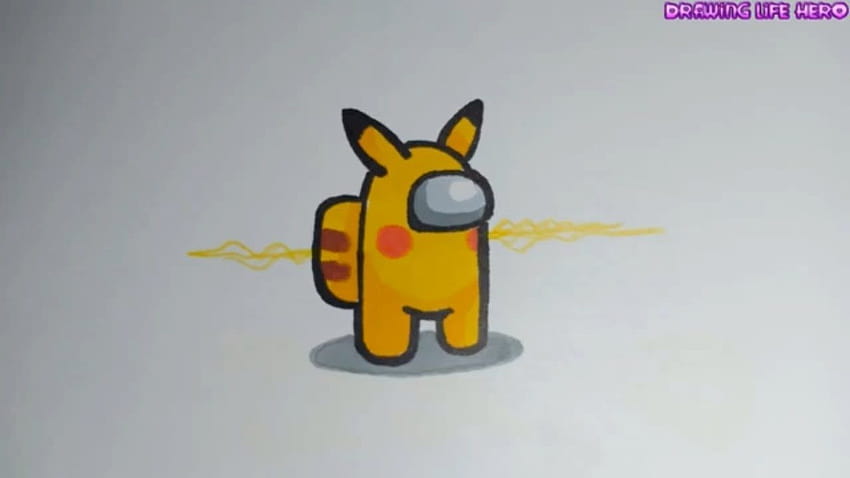 Cómo dibujar Pikachu Among Us combinado Funy fondo de pantalla | Pxfuel