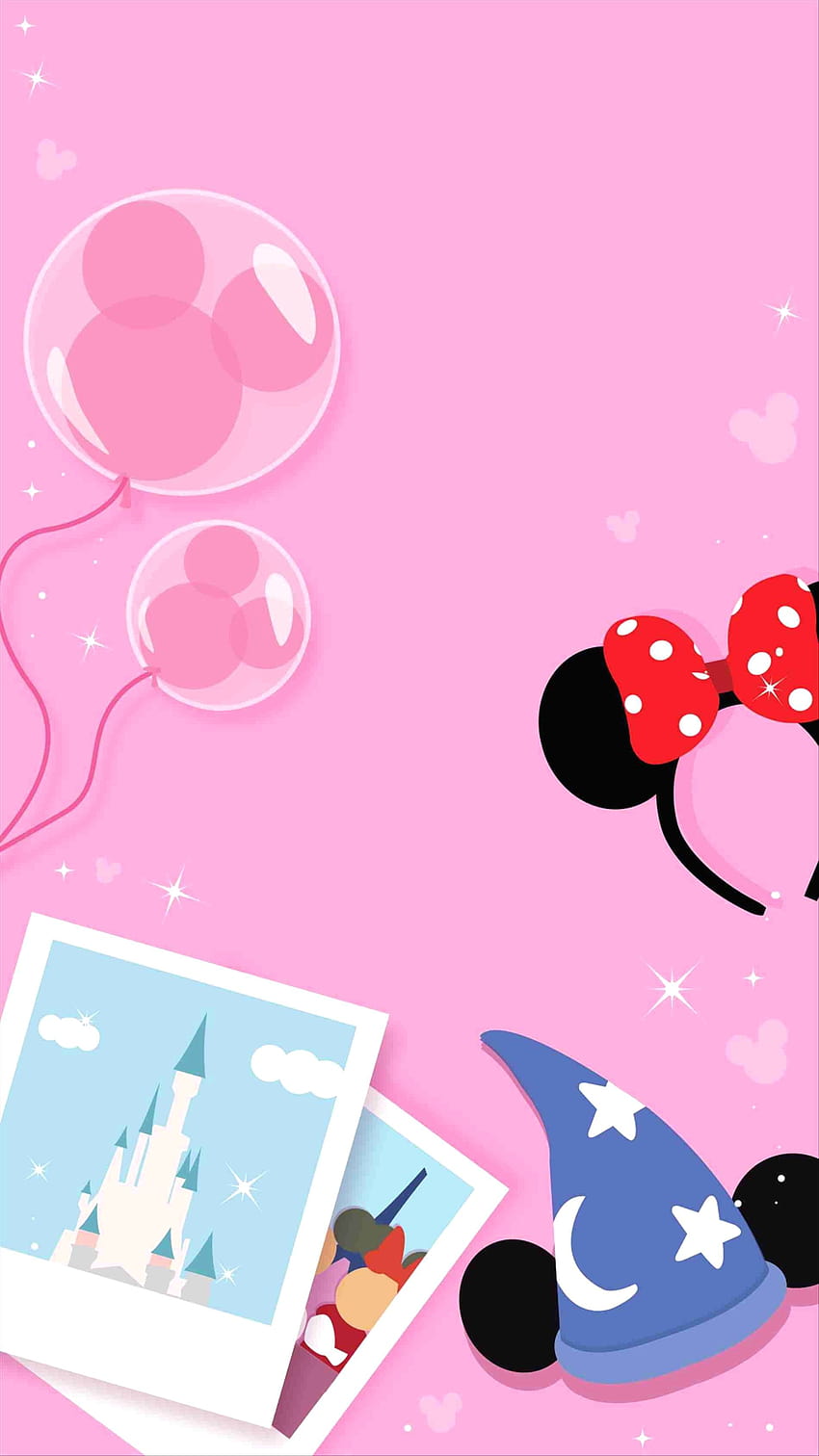 Y Iphone Cute Kawaii Disney Wall Tjn, disney rosa fondo de pantalla del teléfono