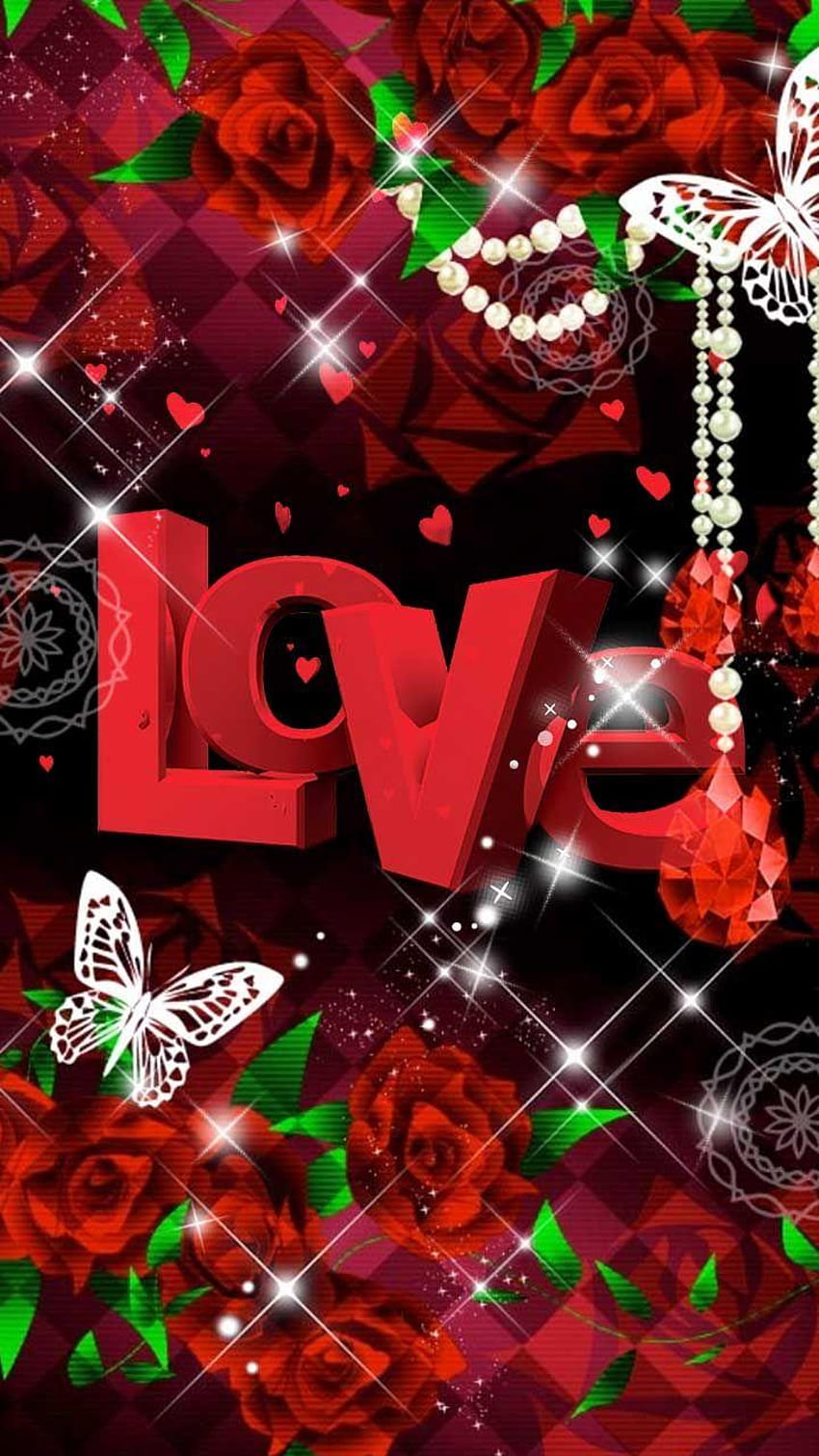 O amor é puro, o amor é grande. Rosa vermelha romântica para você, eu te amo querida Papel de parede de celular HD