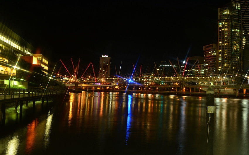 Brisbane City Lights Computer , Backgrounds HD wallpaper