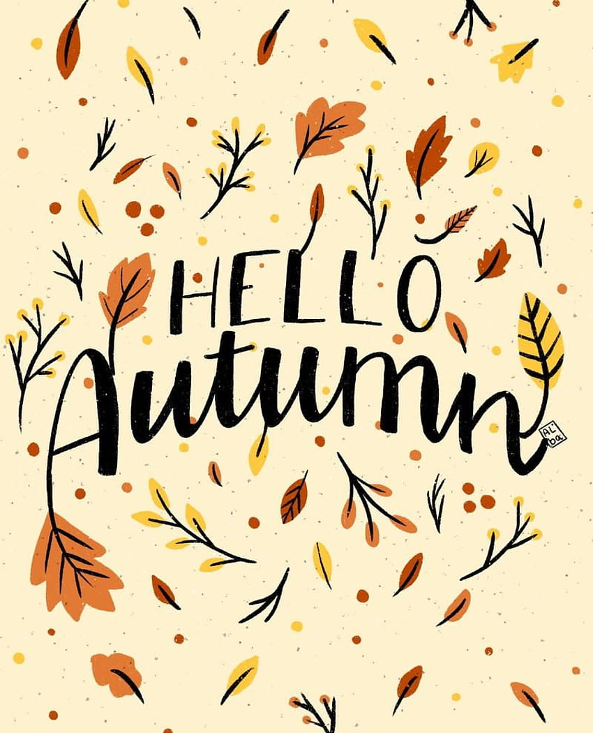 Walli on Twitter:, hello autumn sign HD phone wallpaper | Pxfuel