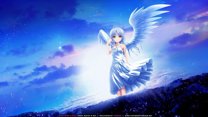 Angel Beats!, bije na niebiesko Tapeta HD
