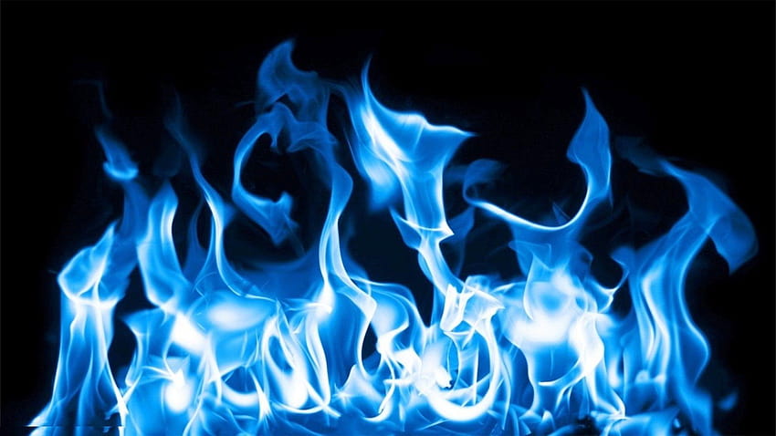 blaues Feuer 1920×1080 HD-Hintergrundbild