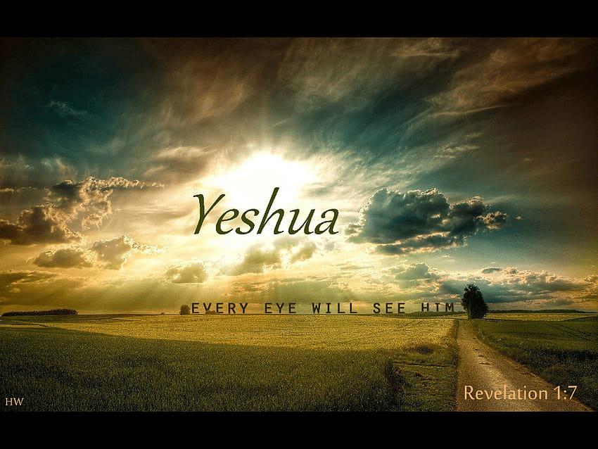 Look! He is coming with the clouds! Every eye will see him,including, yeshua HD wallpaper