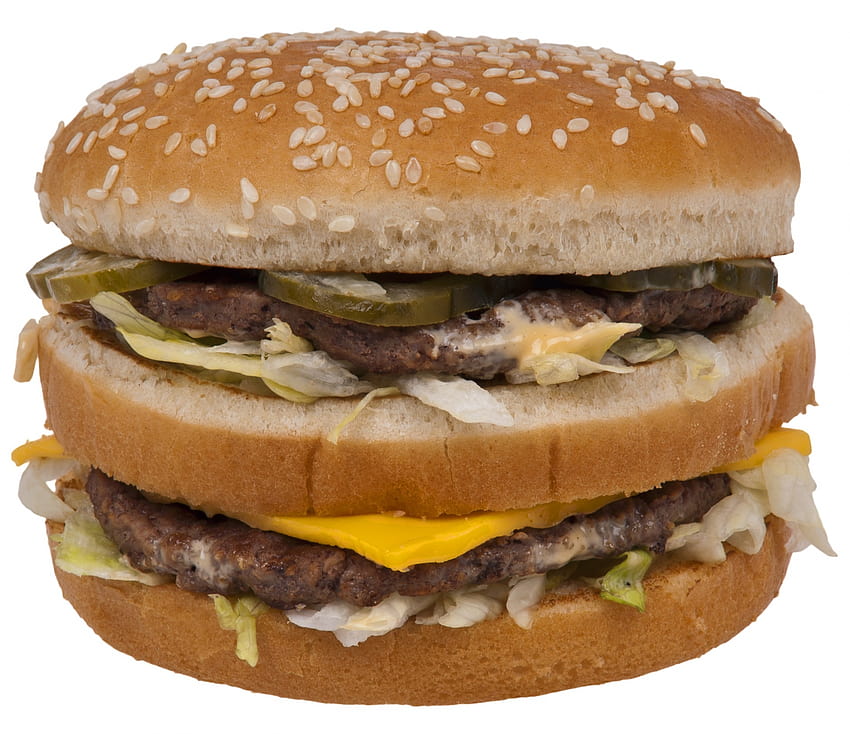 of Double cheeseburger,hamburger,big mac,fast food,public domain HD wallpaper