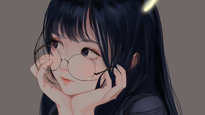 Cute Anime Girl with Glasses – Dist, anime girl pfp HD wallpaper | Pxfuel