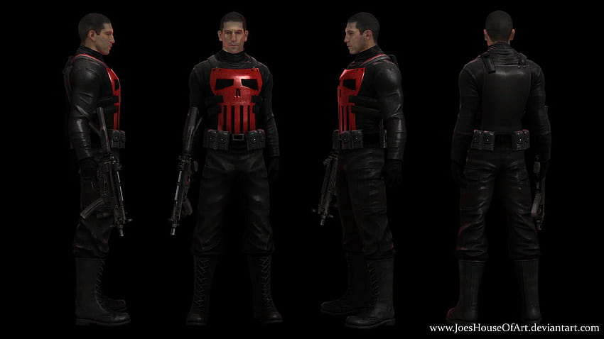 Punisher Jon Bernthal modèle 3d personnalisé par ShaunsArtHouse Fond d'écran HD
