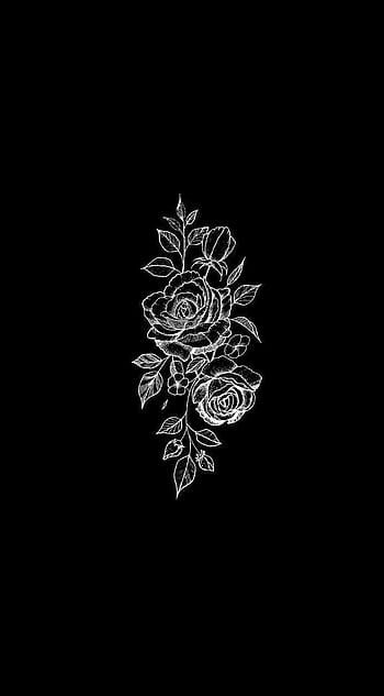 Black and white aesthetic flower HD wallpapers | Pxfuel