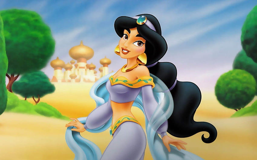 : Disney Princess Jasmine, gelsomino di Aladino Sfondo HD