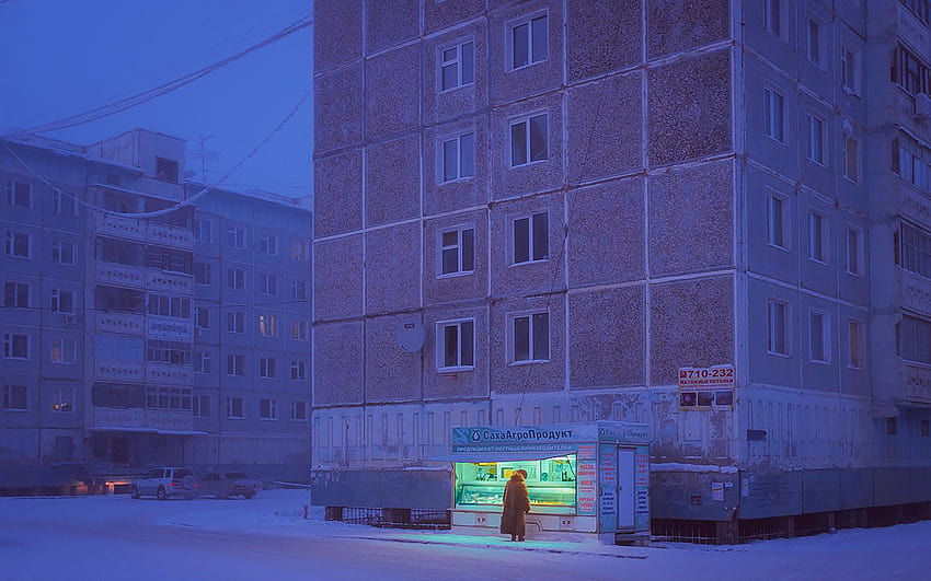 Musim dingin Rusia yang suram :, musim dingin Rusia Wallpaper HD