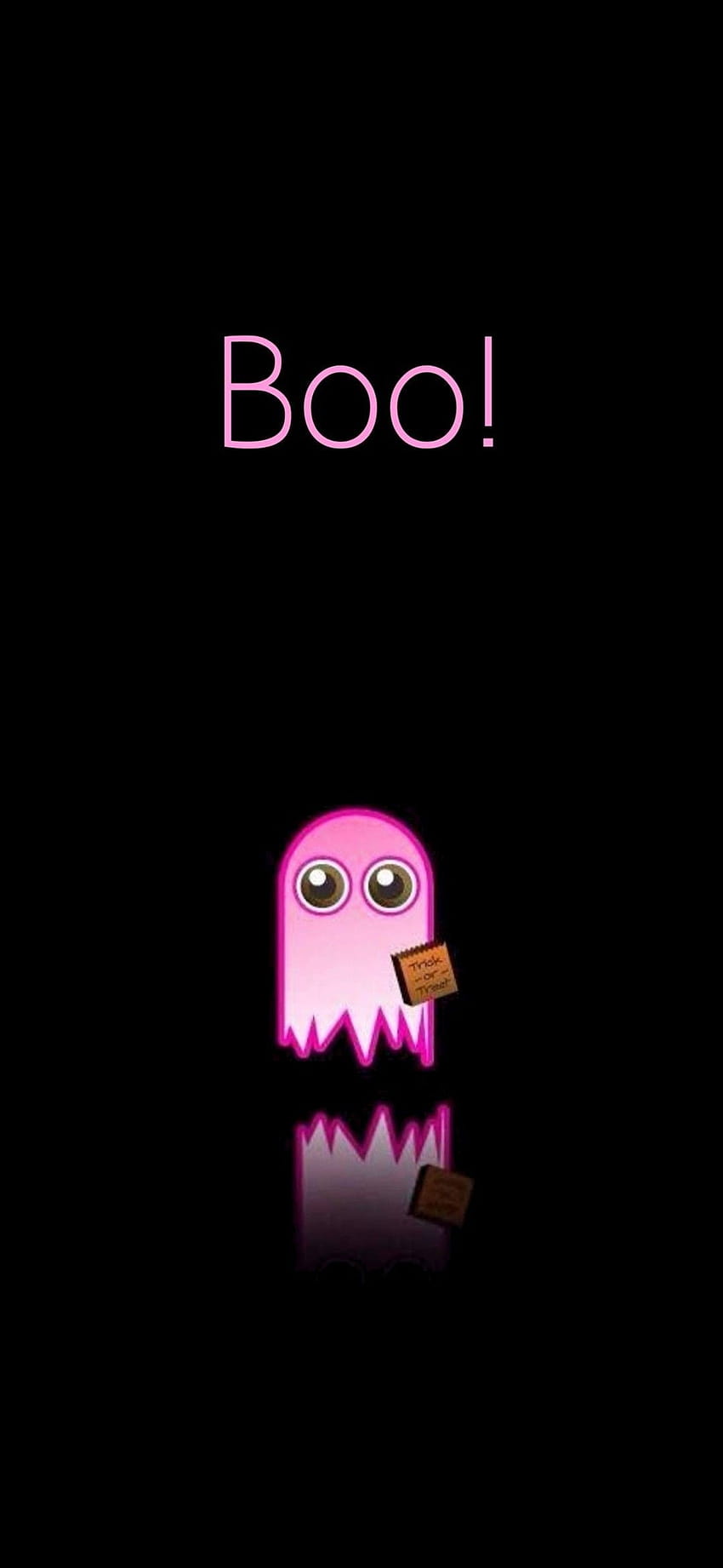 Boo Pink Ghost 1080×2340 in ...pinterest HD phone wallpaper