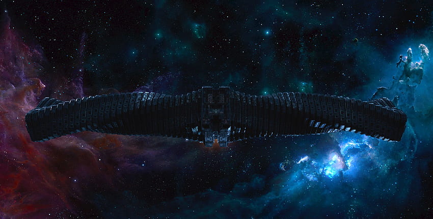 Le vaisseau de Ronan The Dark Aster de Marvel Fond d'écran HD