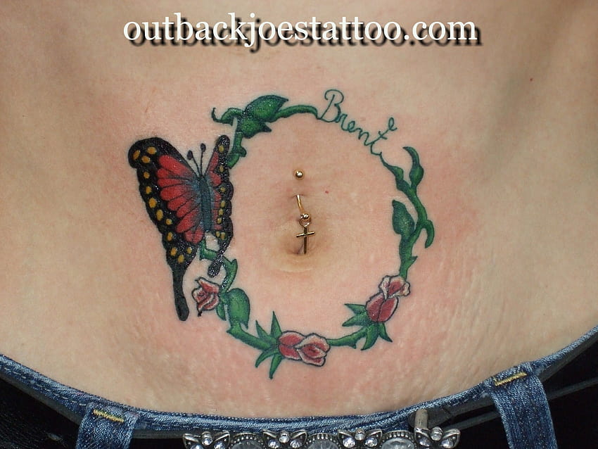 Funny Belly Button Tattoos 8 HD wallpaper