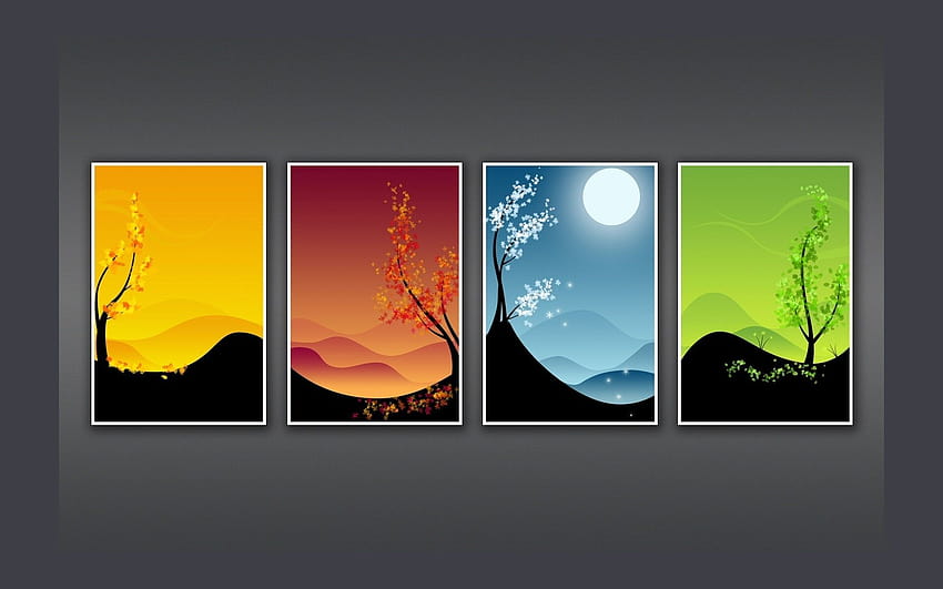Four Seasons HD wallpaper