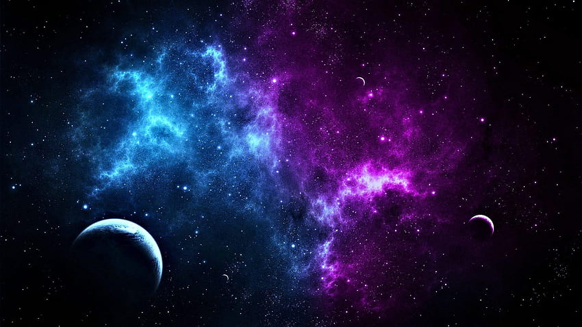 Różowa i Fioletowa Galaktyka na... psie, estetyczna fioletowa galaktyka Tapeta HD