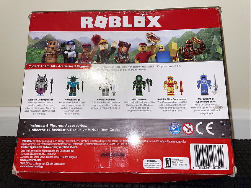 Champions of ROBLOX 6er-Pack Roblocks-Actionfiguren, virtuelles Codespiel online zum Online-Verkauf HD-Hintergrundbild