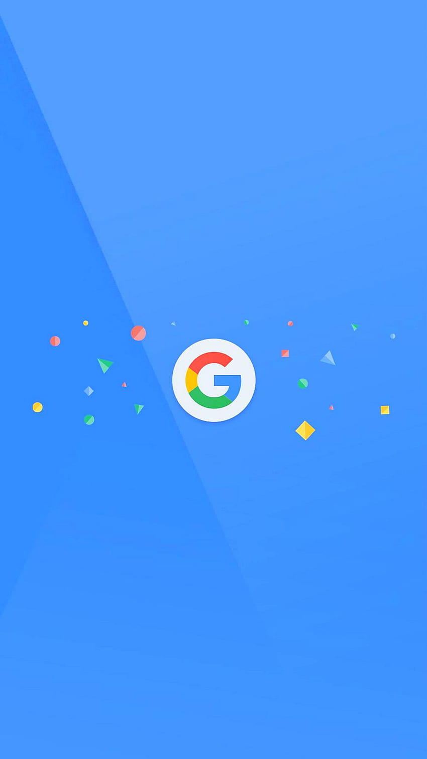 Logo de Google s azules Minimal Android ⋆ Traxzee, minimal blue mobile fondo de pantalla del teléfono