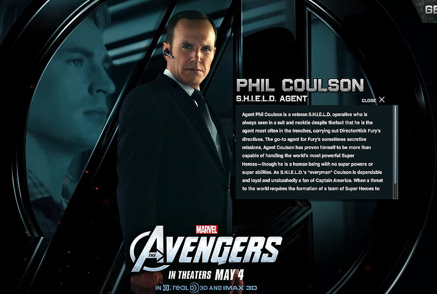 FILMRAP: AGENT COULSON SHOULD GET A TV SERIES, phil coulson HD wallpaper