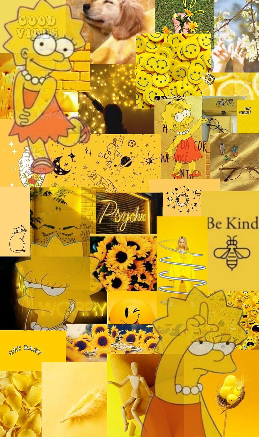 Lisa Simpson amarelo HD phone wallpaper