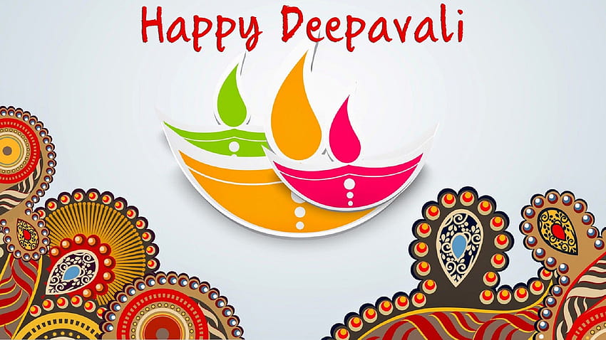 Wesołego Festiwalu Indian Deepavali Tapeta HD