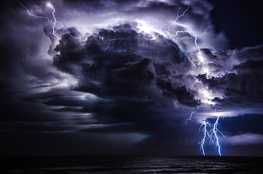 Tempesta Meteo Pioggia Cielo Nuvole Natura Lampi, pioggia e fulmini Sfondo HD