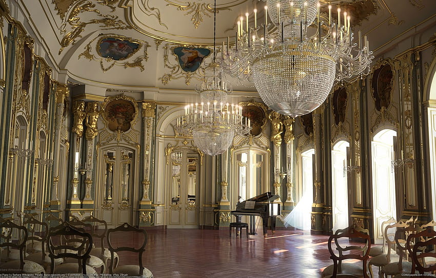 interior, Palace, Barbara Witkowska , section рендеринг, palace interior HD wallpaper