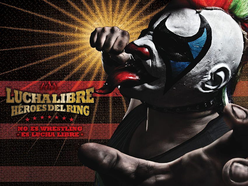 de Lucha Libre AAA Héroes del Ring, palhaço psicopata papel de parede HD