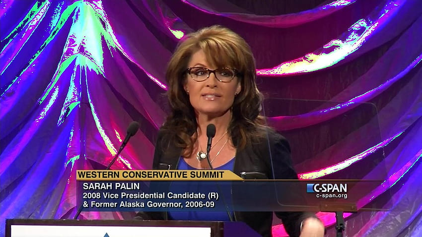 2014 Batı Muhafazakar Zirvesi Sarah Palin, 19 Temmuz 2014 HD duvar kağıdı