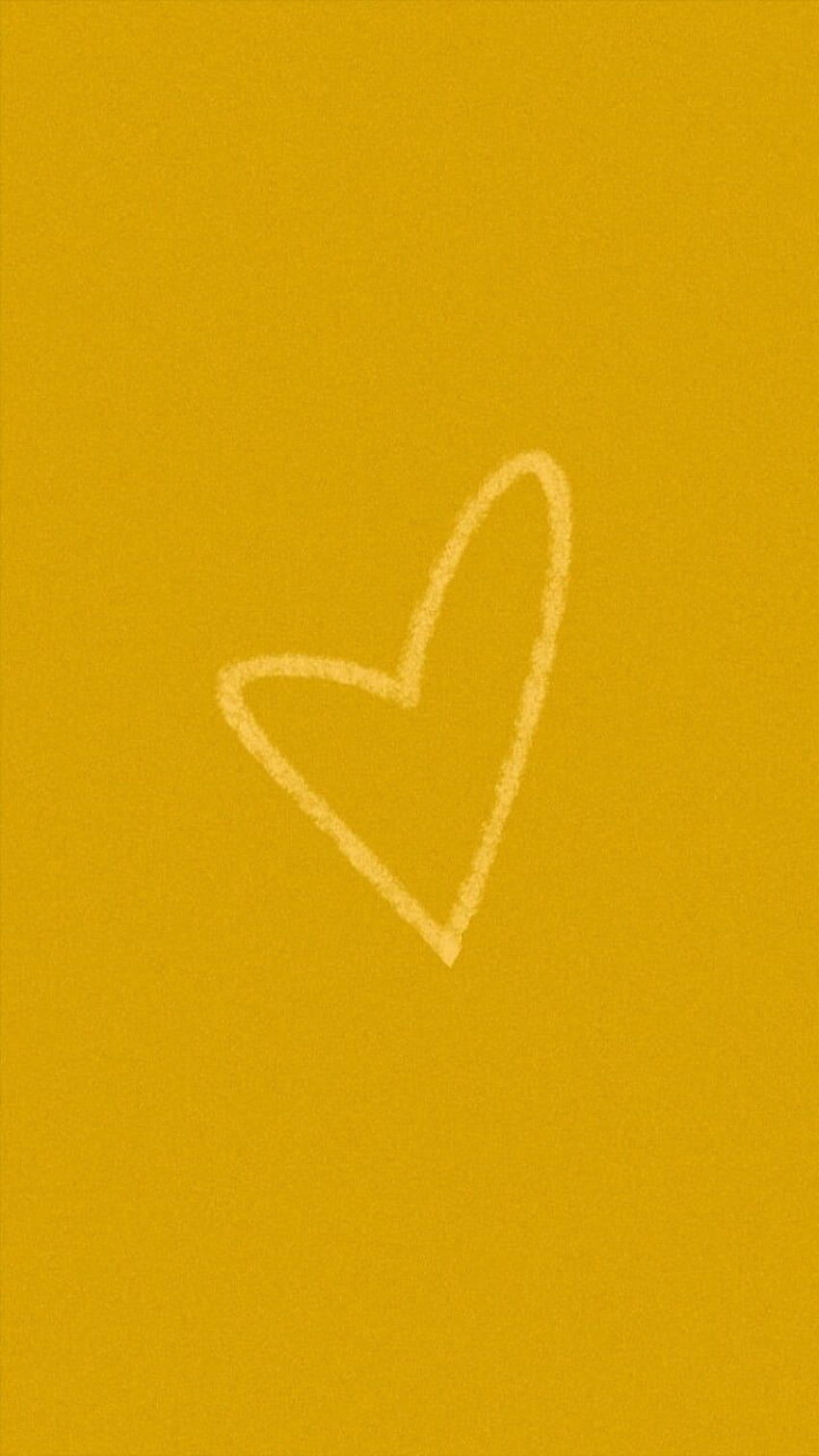 Yellow Hearts HD phone wallpaper