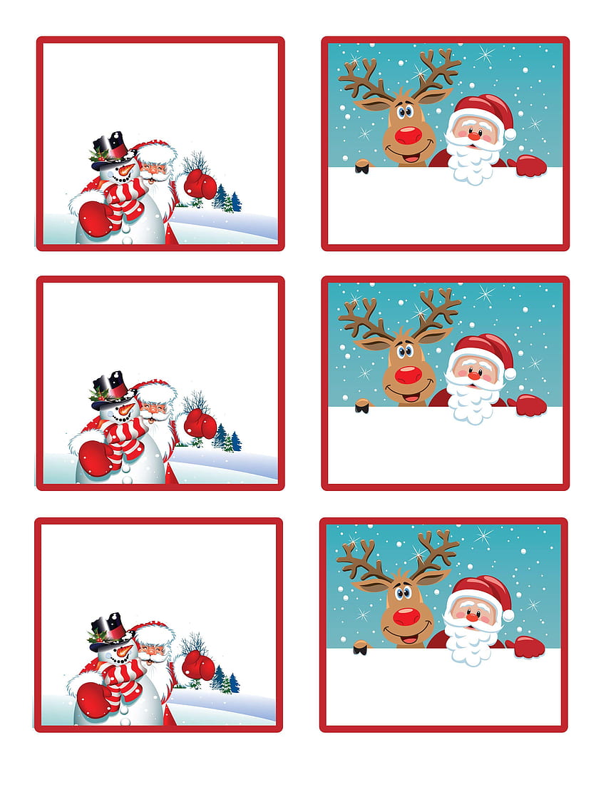 Étiquettes-cadeaux de Noël imprimables - Joyeuses fêtes!, autocollants de Noël Fond d'écran de téléphone HD