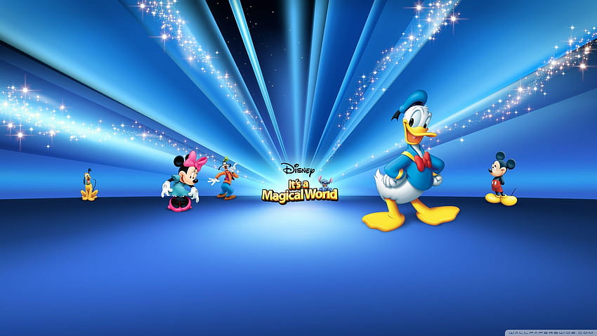 Disney Characters Blue for Ultra TV, disney background HD wallpaper ...