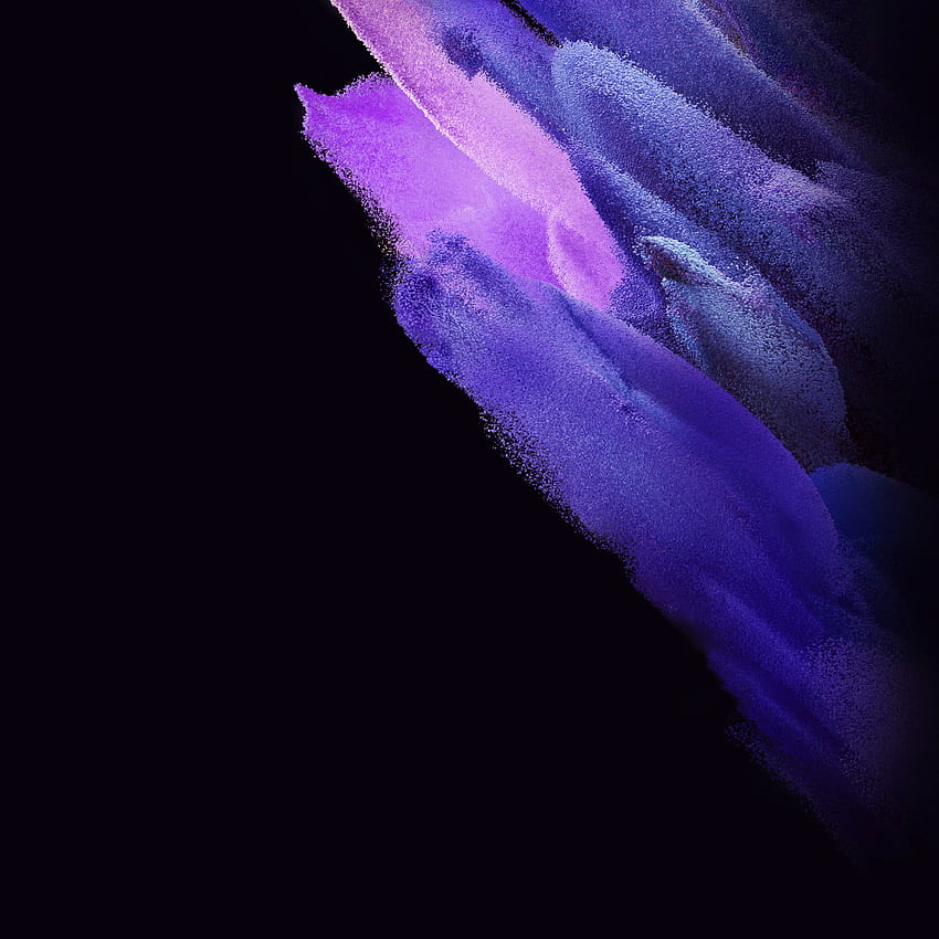 Samsung Galaxy S21 , Stock, AMOLED, Particles, Purple, Pink, Black background, Abstract, purple amoled HD phone wallpaper