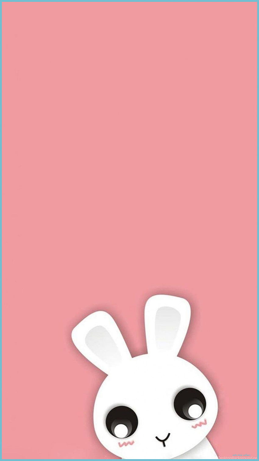 Cute Cartoon Bunny tła, kreskówka królik Tapeta na telefon HD