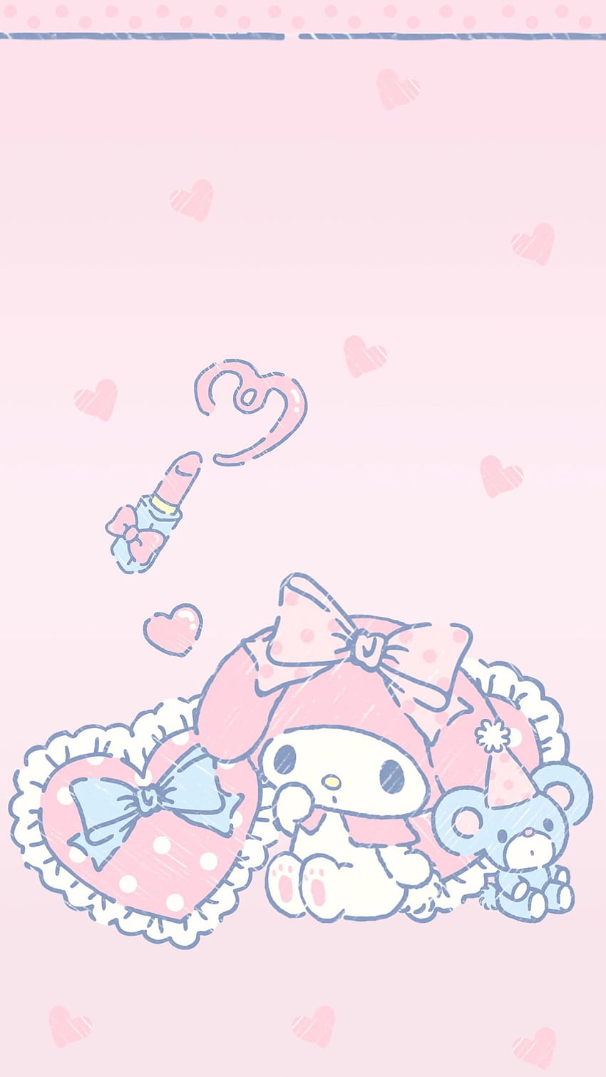 My Melody, Kawaii Cute, Hello Kitty, Sweet, Cute, kawaii my melody fondo de pantalla del teléfono