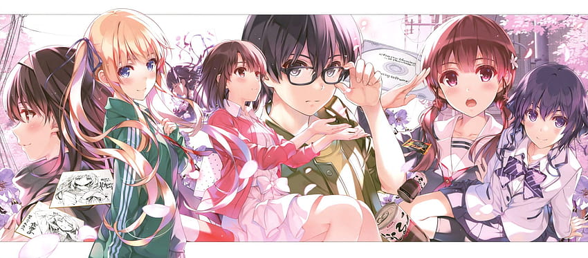 Anime Saekano: Wie man eine langweilige Freundin großzieht Eriri Spencer Sawamura Izumi Hashima Megumi Katō Michiru Hyo… HD-Hintergrundbild